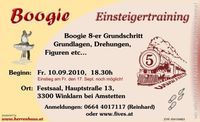 Boogie Einsteigertraining@Gemeindesaal Winklarn