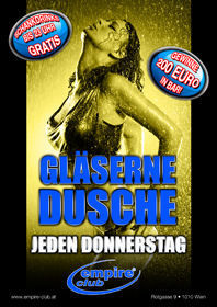 Gläserne Dusche