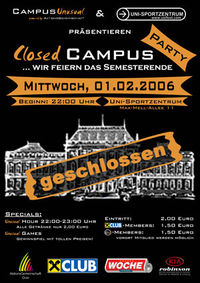 Closed Campus Party@Uni-Sportzentrum