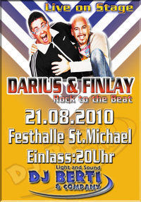 Darius & Finlay : Rock to the Beat@Festhalle St. Michael bei Wolfsberg