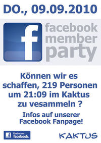 facebook member party@Kaktus Bar