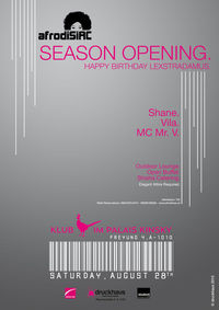 Afrodisiac Season Opening@Palais Kinsky