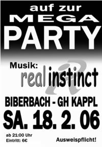 Mega-Party mit real instinct@Gasthaus Kappl