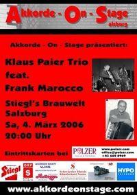 Klaus Paier feat. Frank Marocco@Stiegl's Brauwelt