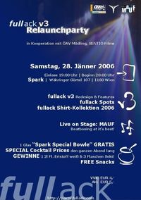 Fullack Relaunchparty mit Mauf@Spark