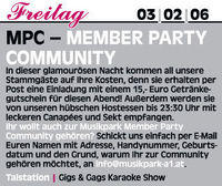 MPC = Member Party Community@Musikpark-A1