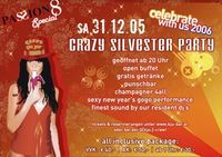 Passion 8 Crazy Silvester Party@Q[kju:] Bar