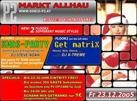 X-MAS PARTY & get matriX im P2@P2