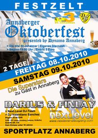 Next.Level Discoparty mit Darius&Finlay & Annaberger Oktoberfest@Sportplatz Annaberg (Festzelt)