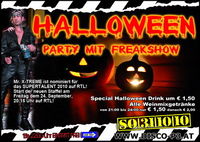 Halloween Party mit Freakshow