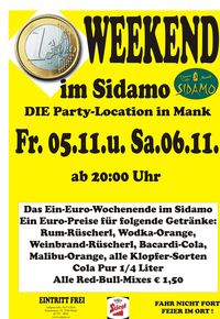 Ein Euro Weekend im Sidamo@Cafe Sidamo Mank