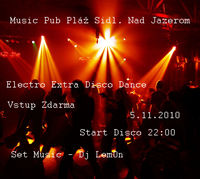 Electro extra disco dance@Music Pub Pláž