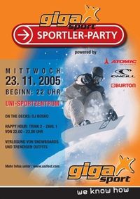 Gigasport Sportler-Party@Uni-Sportzentrum