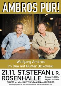  Wolfgang Ambros & Günter Dzikowski - AMBROS pur@Rosenhalle