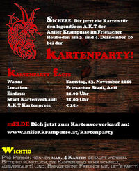 Anifer Krampusse Kartenparty@Friesacher Stadl