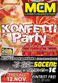 Konfetti Party  @MCM Leoben