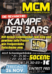 Kampf der Bars, die Revanche! @MCM Leoben