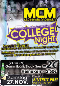 College Night @MCM Leoben