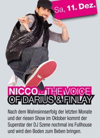 Nicco - the voice of Darius & Finlay@Fullhouse