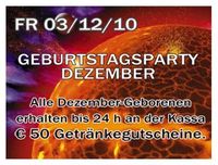 Geburtstagsparty Dezember@Boom Linz