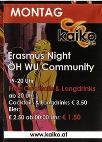 Erasmus Lounge@Kaiko Club