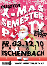 X-MAS Semester Party@Palais Eschenbach