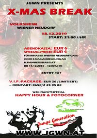 X-Mas Break@Volksheim Wiener Neudorf