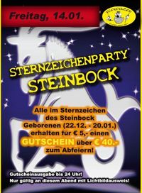 Sternzeichenparty Steinbock@Bienenkorb Schärding