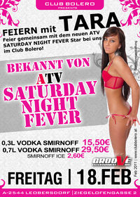 Feiern mit TARA - ATV Saturday Night Fever@Bolero