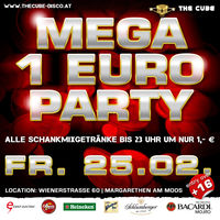 Mega 1 Euro Party@The Cube Disco