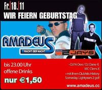 Wir feiern Geburtstag@Amadeus Dancefactory