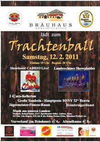 Trachtenball/ Heimatabend@Bräuhaus Gundertshausen