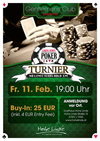 GC8 Poker Turnier@Gh. Hohe Linde-Partykeller