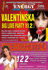 Valentínska Big Love Party@Energy Music Hall