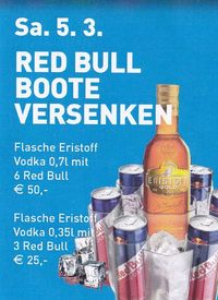 Red Bull Boote versenken