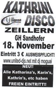 Kathrini Disco@GH Sandhofer Zeillern