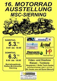 16. Motorradausstellung des MSC-Sierning@Reifen Bruckmüller Sierning