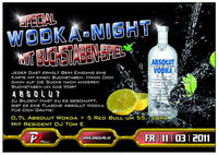 Special Wodka Night mit Buchstaben Gewinnspiel