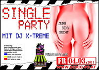 Single Party mit DJ X-Treme & SMS Chatwall im P3