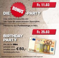 Die Bonus-Party@Go-In