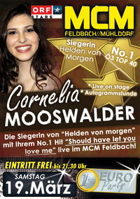 Cornelia Mooswalder live on stage!@MCM  Feldbach