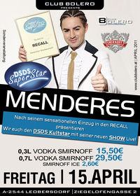 Menderes - Der DSDS Kultstar Live!