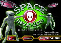 Space Invasion - Das neue Highlight im P2@Disco P2