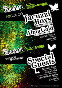 Focus on Jacuzzi Boys & Alma Gold@Club Auslage