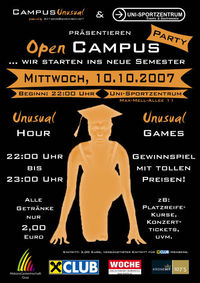 Open Campus Party@Uni-Sportzentrum