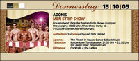 Adonis Men Strip Show@Musikpark-A1