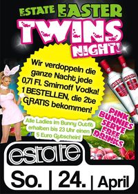 Estate Easter Twins Night@Club Estate