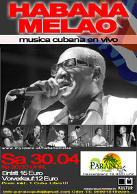 Livekonzert mit "Habana Melao" - musica cubana en vivo!@Paraiso Musicpub