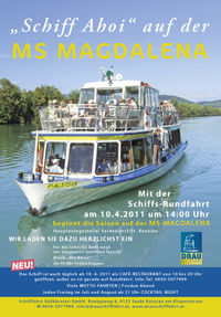 Schiff Ahoi auf der MS Magdalena