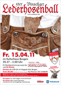 5. Vinschger Lederhosenball@Kultursaal Burgeis